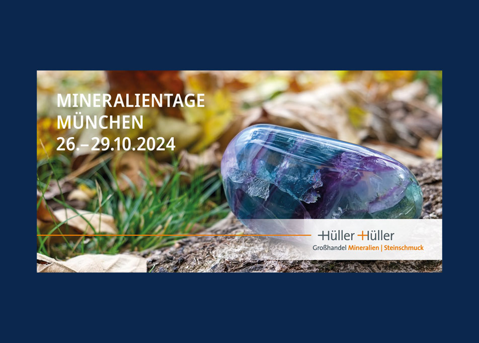 Mineralien Hüller & Hüller: Corporate Design, Produktfotografie, Mailings, Internetauftritt