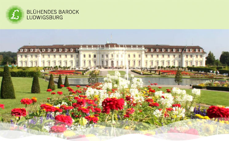 Webauftritt für das Blühende Barock Ludwigsburg, CMS Contao