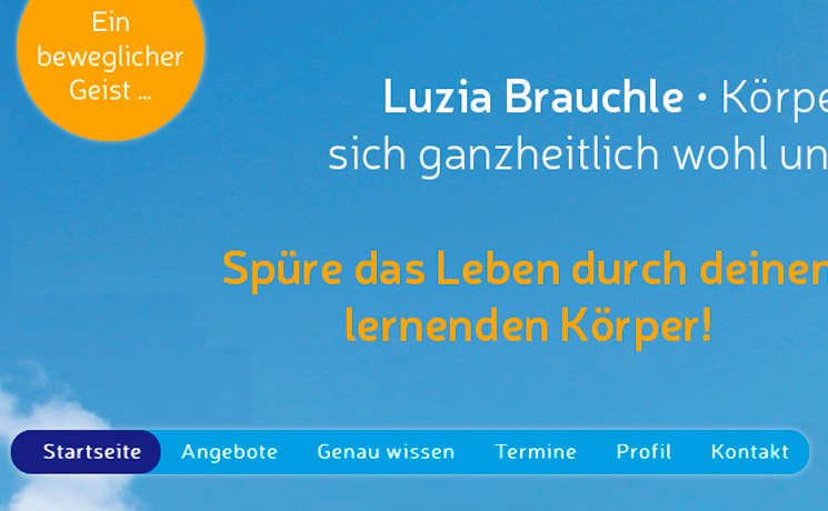 Luzia Brauchle in Stuttgart und Bozen mit Konzeption, Webdesign und CMS Contao