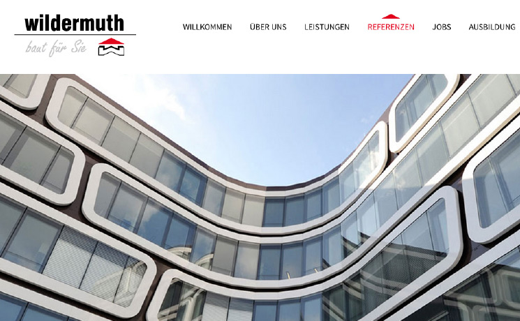 Karl Wildermuth Bauunternehmen GmbH u. Co. KG, Bietigheim-Bissingen Webdesign und Programmierung, CMS WebYep